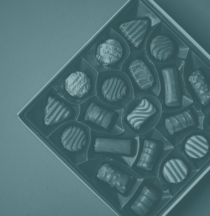Specialty chocolate packaging